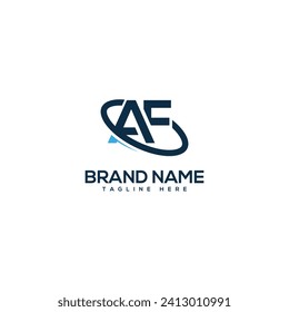 Design-Vektorelement für das Logo des professionellen Letter AF-Technologie.