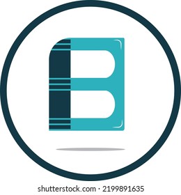 Diseño del logotipo de la letra profesional B en fondo blanco