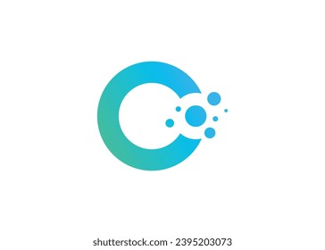Plantilla vectorial de diseño del logotipo de la tecnología C de letras profesionales
