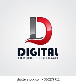 Professional Letter D Logo