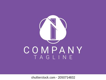 I professional letter  logo and icon design template