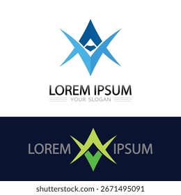 professional letter A logo icon vector template for business company