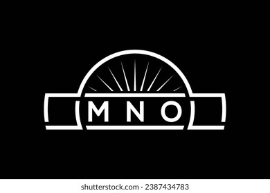 Professional letter M N O logo design template