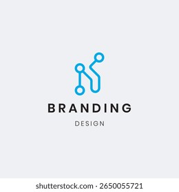 Professional Letter N and NF logo template