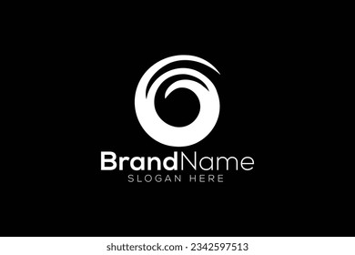 Professional letter o twist logo design vector template