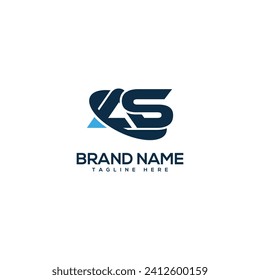 Professional Letter AS SA Technology Logo Design vector Element.
