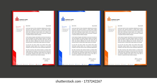 conjunto de diseño de membrete profesional, concepto mínimo y limpio