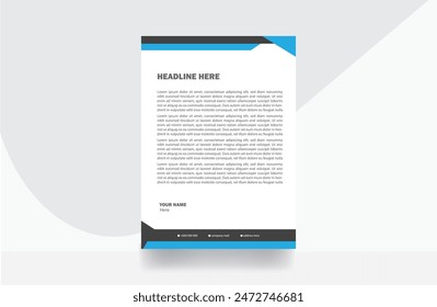 professional letterhead design stationery paper template