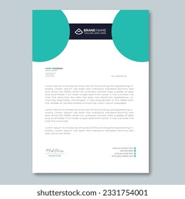 professional letterhead design and template