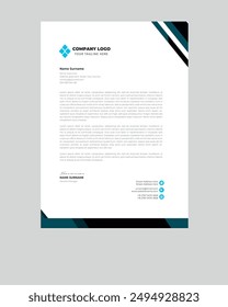 Diseño de membrete de Profesional . diseño de Vector