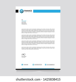 Professional Letterhead Design Vector Illustration