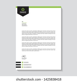Professional Letterhead Design Vector Illustration