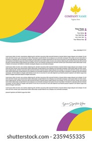 Professional letterhead design for your business. This letterhead templates are stylish and customizable, editable and they include all the essential information such as your company name, logo, addre