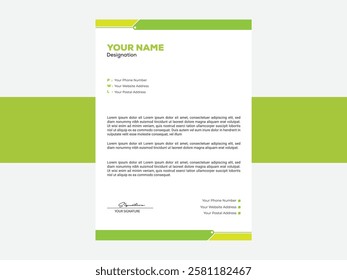 Professional Letterhead Template for Business | Modern and Editable Corporate Design Create stunning letterhead with our customizable templates. Perfect for branding, corporate identity, and business