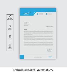 Plantilla de membrete profesional. plantilla de diseño de encabezado de letra moderna y creativa para su proyecto.