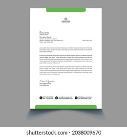 Professional Letterhead Template Design. Business Latter Head   