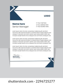 Professional Letterhead Template Design. Business Latter Head