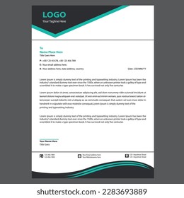 Diseño de plantillas de membrete profesional creativo y único