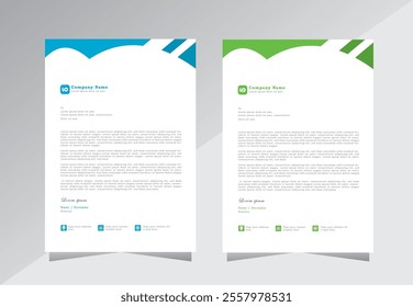 Professional Letterhead Template Design, modern letterhead design template with creative modern letter head design template for your project. letterhead, letter head, Business letterhead design,