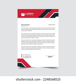 Professional letterhead template design vector illustration