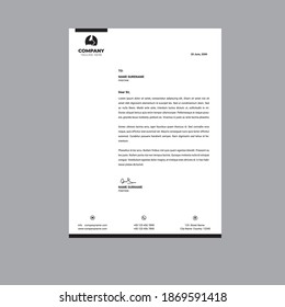 Professional Letterhead Template Modern Business Letterhead Design Template.eps