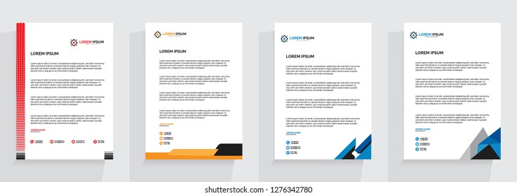 Professional Letterhead Template Set
