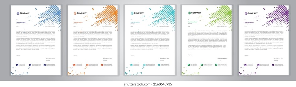 Professional Letterhead Template Set corporate modern letterhead design template with creative modern letter head design template for your project. letterhead, letter head, Business letterhead design.