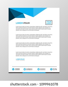 Professional Letterhead Template  Vector Illustration 