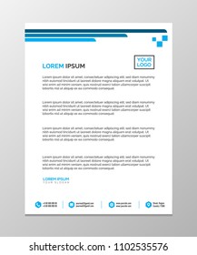 Professional Letterhead Template Vector Illustration