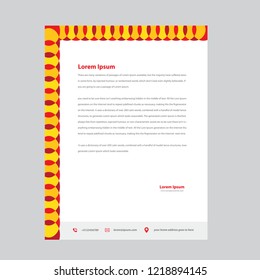 professional letterhead templates stock vector royalty free