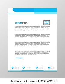 Professional Letterhead Templates Design Vector Illustration 
