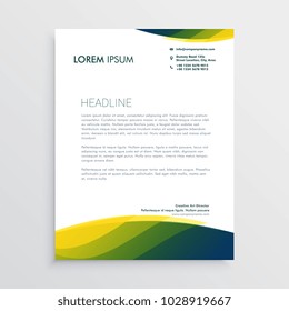professional letterhead vector design