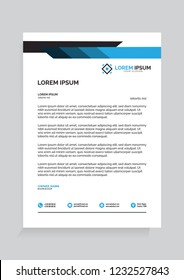 Professional Letterhead Vector Illustration