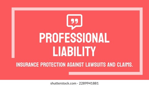 Professional Liability - Liability insurance for professionals