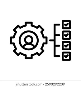 Professional Line Vector Illustration On White Background.
