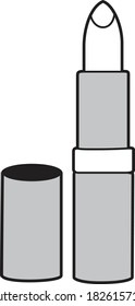 Professional Lipstick Vector / Line Drawing. Icon, Logo, Design, Element