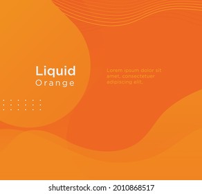 Professioneller, flüssiger orangefarbener Hintergrund für Geschäftszwecke mit Farbverlauf- und dynamischer Form