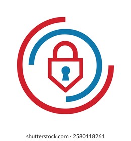 Professional Lock and Shield Logo Design for Security