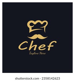 cocinero de logotipo profesional o chef de cocina hat.para negocios, cocinero casero y chef de restaurante.panadería,vectores
