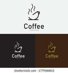 Copa Coffee con logotipo profesional - ilustración vectorial