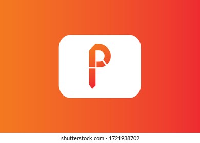 Diseño profesional de logotipo con color degradado.