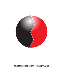 Professional Logo Design. Illustration. Violet Background