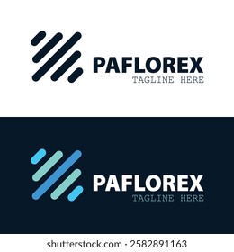 Professional logo design paflorex modern and minimalist