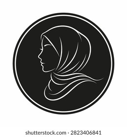 Professional logo design representing Islamic culture and modesty.