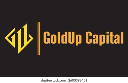 Professional logo for financial and investment companies. Unique design with geometrically formed "GUC" letters, giving a modern and exclusive impression.