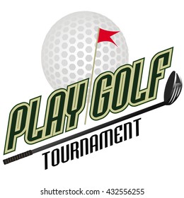 Professional logo of golf club labels and emblems