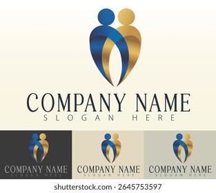 A professional logo showcasing unity in concept and design.