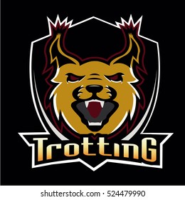 professional logo team trotting club 