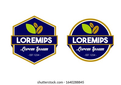 professional logo template. Coffee Shop badges and labels design element. vector eps 10.