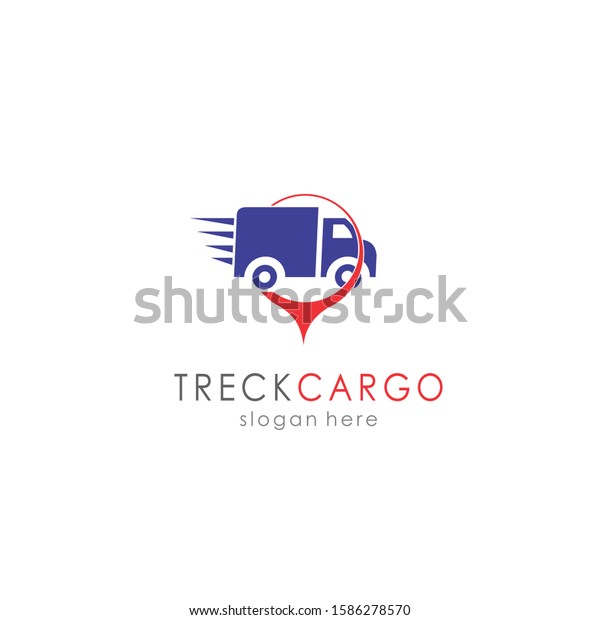 professional logo template, kargos truck logo.\
position of delivery track, eps vector\
10.